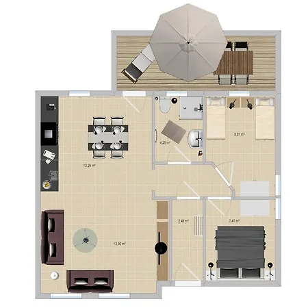 Oberdeck Apartment